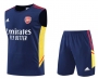22-23 Arsenal Navy Training Vest Shirt and Shorts