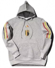2022 World Cup Belgium Grey Hoodie Sweater