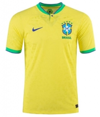 Player Version Brazil 2022 World Cup Home Soccer Jersey Shirt