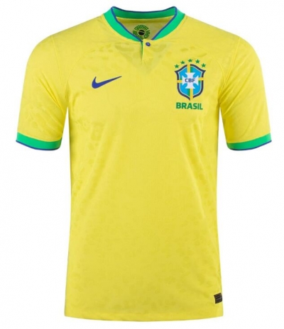 Player Version Brazil 2022 World Cup Home Soccer Jersey Shirt