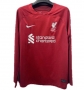 Long Sleeve 22-23 Liverpool Home Soccer Jersey Shirt