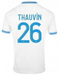 THAUVIN #26 20-21 Olympique de Marseille Home Soccer Jersey Shirt