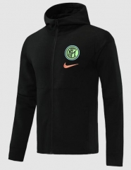 21-22 Inter Milan Black Hoodie Jacket