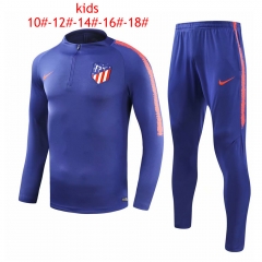 18-19 Children Atletico Madrid Blue Training Suit