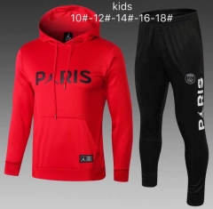 18-19 Children PSG JORDAN Apricot Hoodie Training Suit