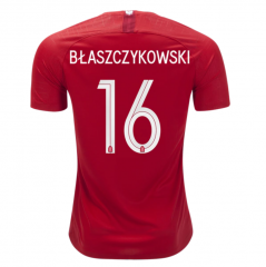 Poland 2018 World Cup Away Jakub Blaszczykowski Soccer Jersey Shirt