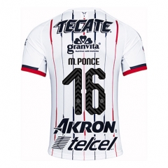 18-19 Deportivo Guadalajara Chivas M Ponce 16 Away Soccer Jersey Shirt