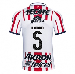 18-19 Deportivo Guadalajara Chivas H Marin 5 Home Soccer Jersey Shirt