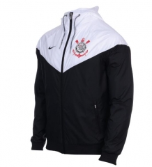 18-19 Corinthians Black White Woven Windrunner Jacket