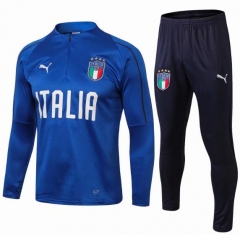 18-19 Italy Light Blue Training Suit (Sweat shirt+Trouser)