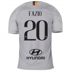 18-19 AS Roma FAZIO 20 Away Soccer Jersey Shirt