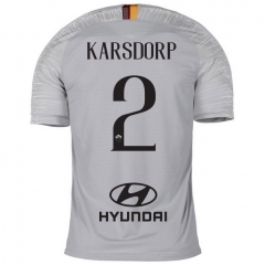 18-19 AS Roma KARSDORP 2 Away Soccer Jersey Shirt