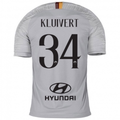 18-19 AS Roma KLUIVERT 34 Away Soccer Jersey Shirt