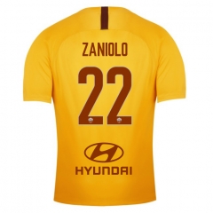 18-19 AS Roma ZANIOLO 22 Third Soccer Jersey Shirt