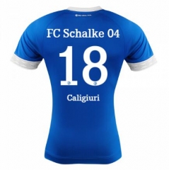 18-19 FC Schalke 04 Daniel Caligiuri 18 Home Soccer Jersey Shirt