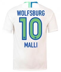 18-19 VfL Wolfsburg MALLI 10 Away Soccer Jersey Shirt