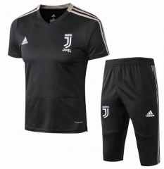 18-19 Juventus Black Short Training Suit