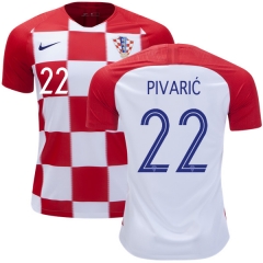 Croatia 2018 World Cup Home JOSIP PIVARIC 22 Soccer Jersey Shirt