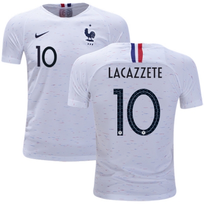 France 2018 World Cup LACAZETTE 10 Away Soccer Jersey Shirt