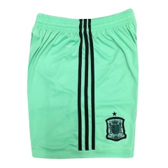 Spain 2018 World Cup Goalkeeper Green Soccer Shorts