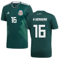 Mexico 2018 World Cup Home HECTOR HERRERA 16 Soccer Jersey Shirt