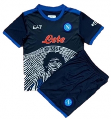 Children 21-22 Napoli Maradona Soccer Jersey Maglia Gara Kit