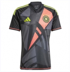 2024 Euro Cup Germany Black Goalkeeper Soccer Jersey Shirt