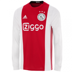 Long Sleeve 19-20 Ajax Home Soccer Jersey Shirt