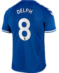 Delph #8 20-21 Everton Home Soccer Jersey Shirt