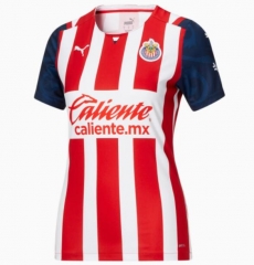 Women 21-22 Deportivo Guadalajara Chivas Home Soccer Jersey Shirt