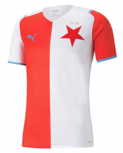 21-22 Slavia Prague Home Soccer Jersey Shirt