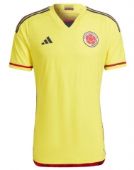 Player Version 2022 World Cup Colombia Home Soccer Jersey Shirt