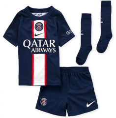 Children 22-23 PSG Home Soccer Full Kit