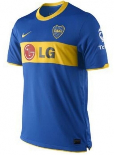 Retro 2010-11 Boca Juniors Home Soccer Jersey Shirt