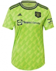Women 22-23 Manchester United Third Soccer Jersey Shirt