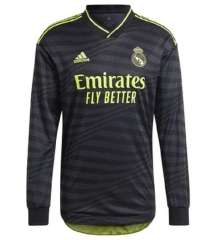 Long Sleeve Shirt 22-23 Real Madrid Third Soccer Jersey