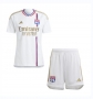 Children Kit 23-24 Olympique Lyonnais Home Soccer Uniforms