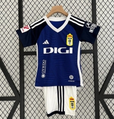 Children 23-24 Real Oviedo Home Soccer Uniforms