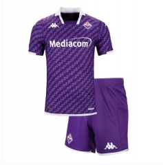 Children Kit 23-24 Fiorentina Home Soccer Uniforms