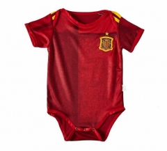 Little Kids 2020 EURO Spain Home Soccer Babysuit