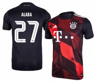 David Alaba 27 Bayern Munich 20-21 Third Soccer Jersey Shirt
