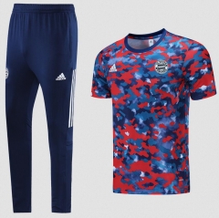 21-22 Bayern Munich Red Training Shirt and Pants
