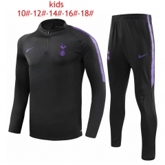 18-19 Children Tottenham Hotspur Black Training Suit