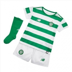 18-19 Celtic Home Children Soccer Jersey Whole Kit Shirt + Shorts + Socks