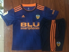 18-19 Valencia CF Away Children Soccer Jersey Kit Shirt + Shorts