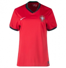 Women 2024 Euro Cup Portugal Home Soccer Jersey Shirt