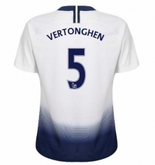 18-19 Tottenham Hotspur VERTONGHEN 5 Home Soccer Jersey Shirt