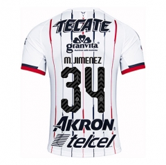 18-19 Deportivo Guadalajara Chivas M Jimenez 34 Away Soccer Jersey Shirt