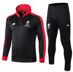 18-19 Liverpool Black Training Suit (Hoodie Jacket+Trouser)