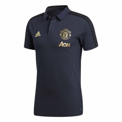 18-19 Manchester United Royal Blue Polo Shirt